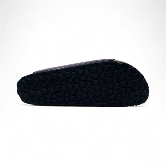 Birkenstock Arizona Gizeh Plum Purple Patent Sandals Slides Thongs BF Flip Flops - Picture 6 of 6